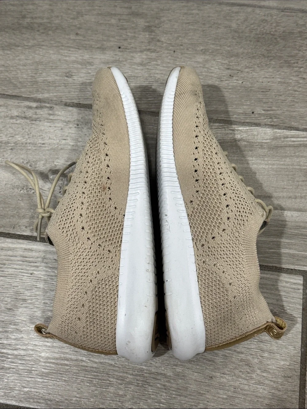 Cole Haan Original grand Stitchlite Knit Brogue Sneakers Women’s 8.5 Beige